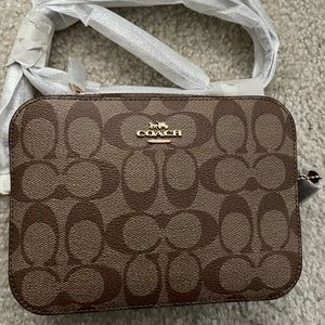 Brand new brown tan coach camera bag